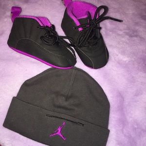 Infant Jordan’s with hat
